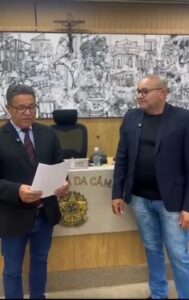 Vereador Pastor Abelardo Gomes e Mesaque Reis, Capelão da FIEB - Federação das Igrejas Evangélicas do Brasil.